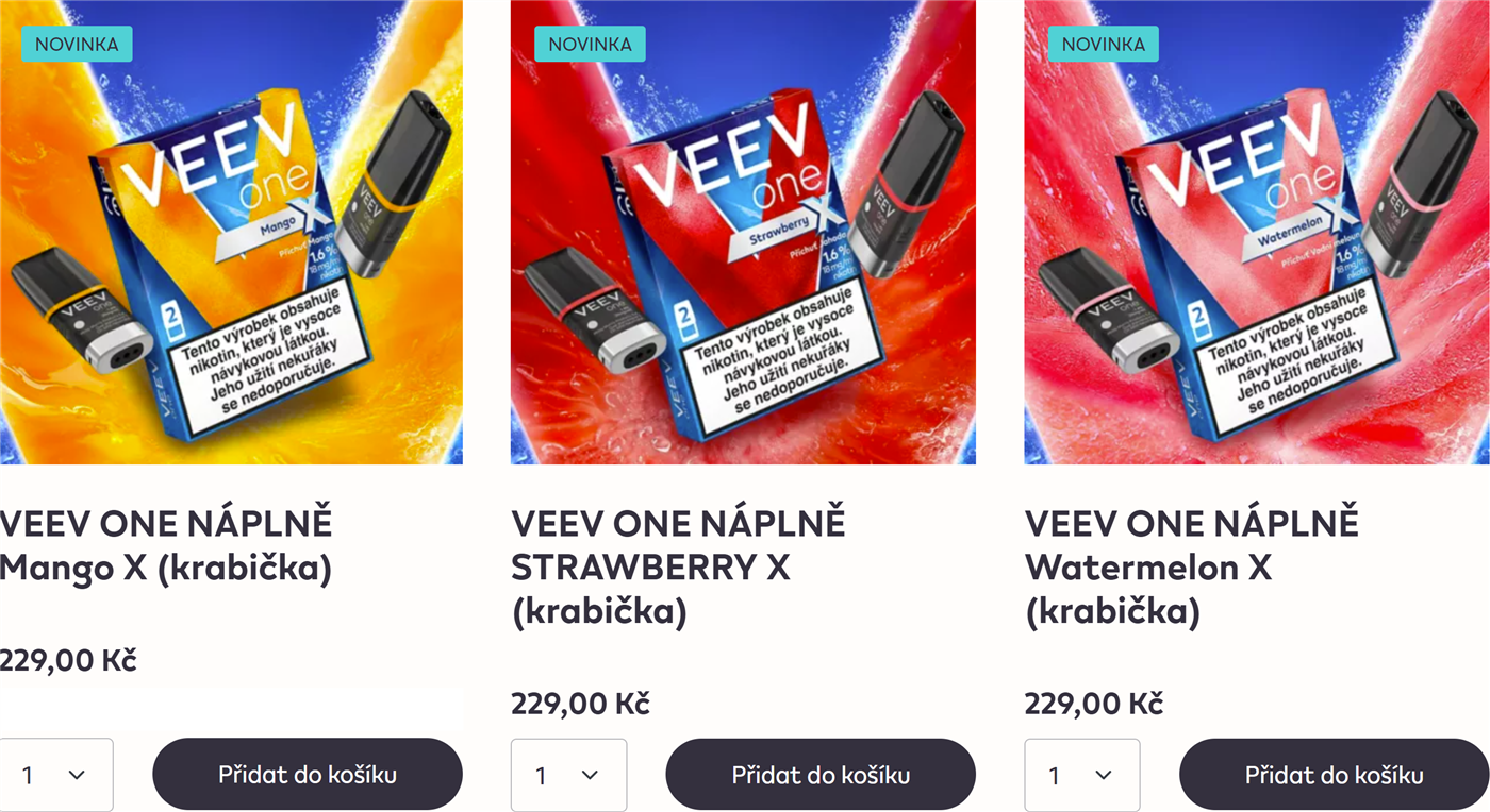 Neplaťte zdražené náplně VEEV One v Geco, kupujte za původní cenu v eshopu IQOS