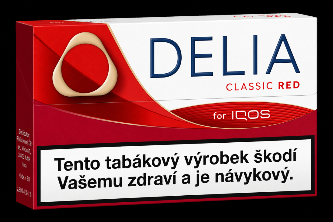 Nový obal náplní DELIA Classic Red pro IQOS ILUMA