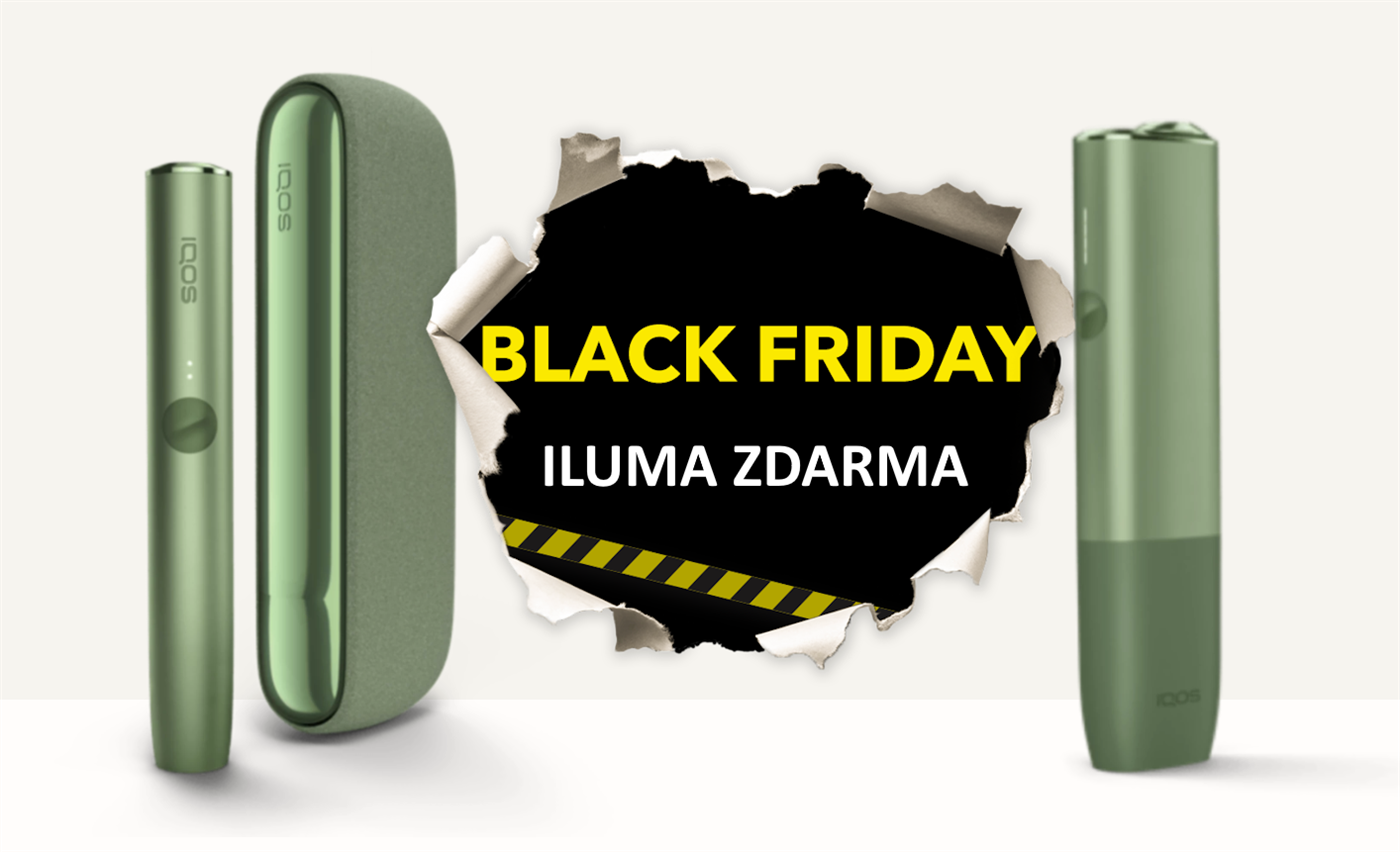IQOS ILUMA zdarma v Black friday jen do 2.12.2024