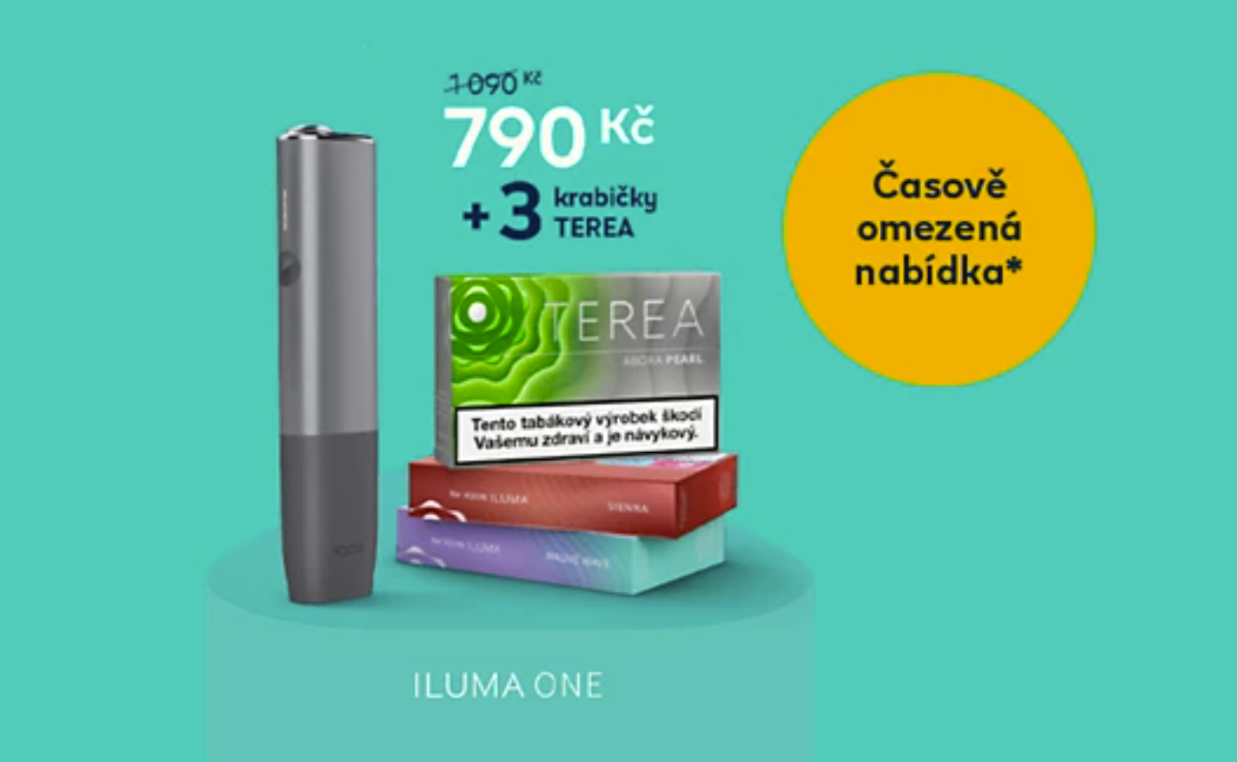 Akce: IQOS ILUMA ONE v dubnu ve slevě za 790 Kč se třemi krabičkami TEREA