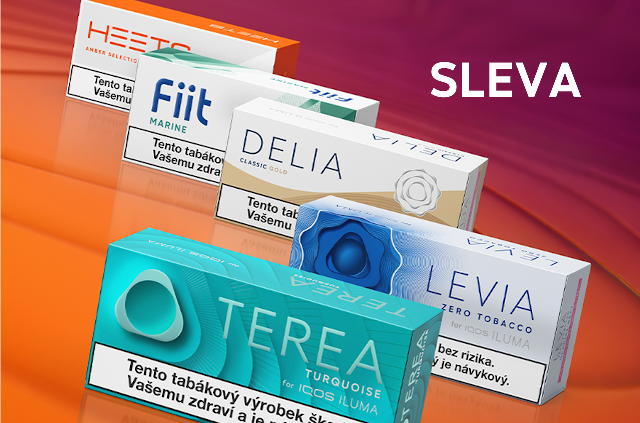Speciální nabídka: Sleva na kartony náplní TEREA, LEVIA, DELIA, Fiit a HEETS