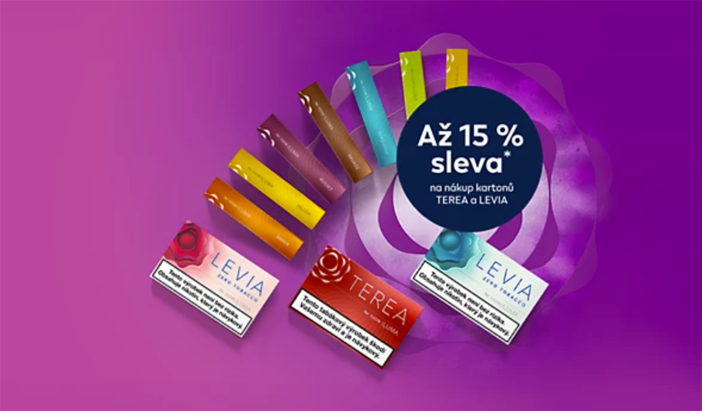 Šokující sleva: Kartony TEREA za 910 Kč v eshopu IQOS, množstevní sleva až 15%