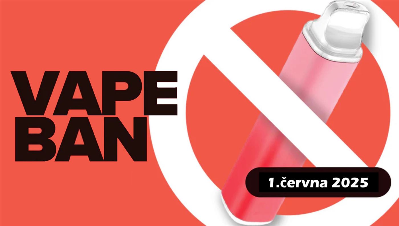 Zákaz všech jednorázových e-cigaret od 1.června 2025, hrozí až dva roky vězení