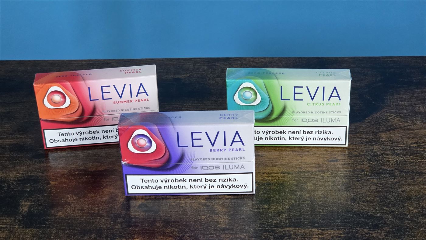 Nové ovocné příchutě LEVIA pro IQOS ILUMA s jahodou, melounem nebo borůvkou.