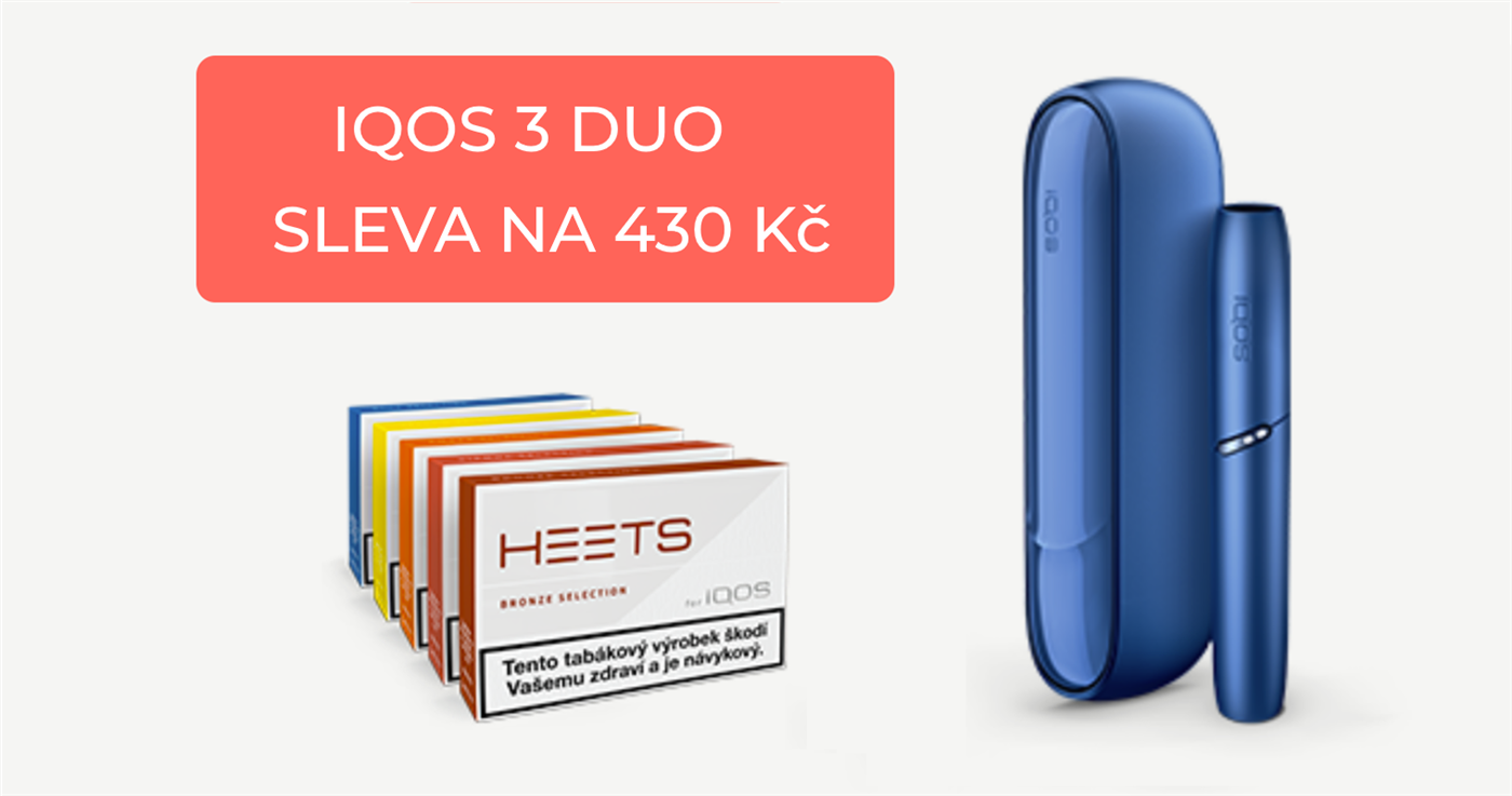 Slevová akce na červen: Kupte IQOS 3 DUO, vyjde na 430 Kč s dopravou zdarma